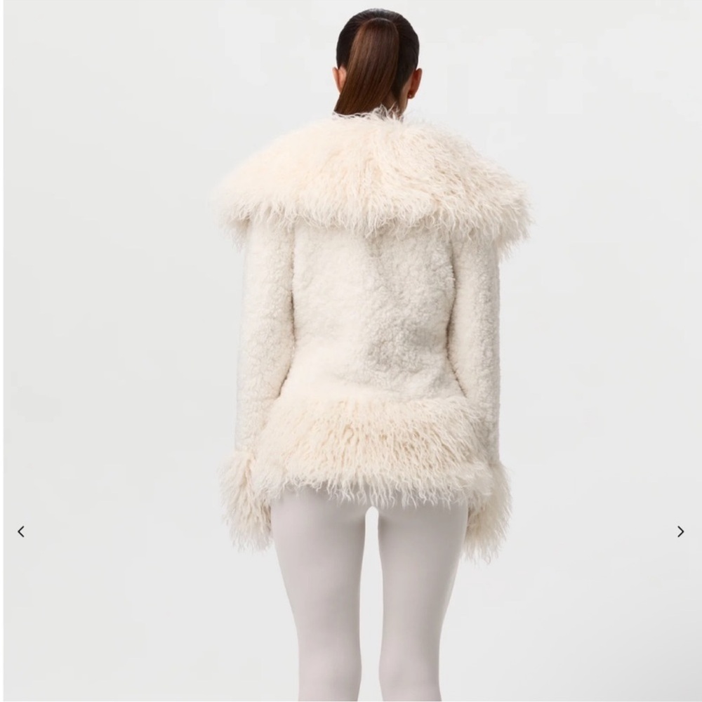 Naked Wardrobe Cream Teddy Jacket - Picture 3 of 3